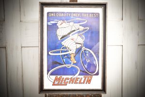 Framed Michelin Man Poster